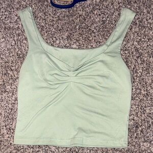 SHEIN Light Green Crop Top
